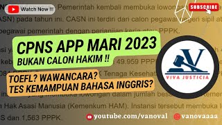 CPNS APP MAHKAMAH AGUNG RI 2023 BUKAN CALON HAKIM [upl. by Joelynn]