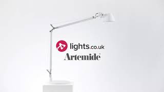 Artemide Tolomeo Tavolo Desk Lamp Black amp White [upl. by Suiratnod]