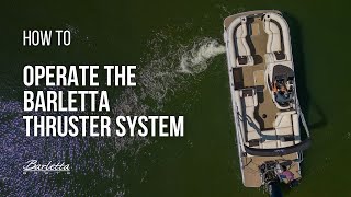 How to Operate Thrusters on a Pontoon Boat [upl. by Llewon]