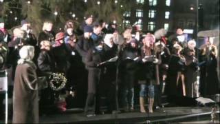 Mickleham Choral Society Carols in Trafalgar Square [upl. by Willabella]