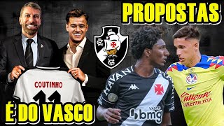 COUTINHO É DO VASCO PACOTÃO DE REFORÇOS NO VASCO e ÚLTIMAS NOTÍCIAS DO VASCO [upl. by Karena]