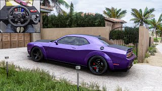 1100HP Dodge Challenger SRT Demon  Forza Horizon 5  Logitech g923 Steering Wheel [upl. by Atteuqaj108]