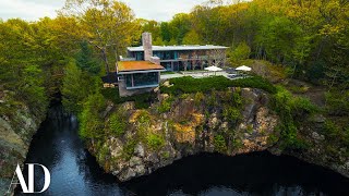 Inside A Mansion Built On The Edge Of An Abandoned Quarry  Unique Spaces  Architectural Digest [upl. by Mou]