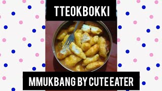 Spicy cheesy tteokbokki pastries Mukbang FtSoumee [upl. by Eladnar521]