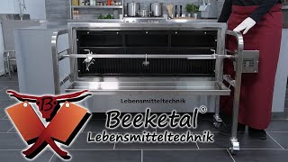 Beeketal Edelstahl Spanferkelgrill Lammgrill BBQ Grill Grillwagen Barbecue BSG140SK [upl. by Euqirrne7]