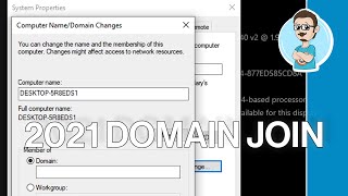 Joining a Windows 10 Computer to a Domain 2021 Edition [upl. by Anahahs484]