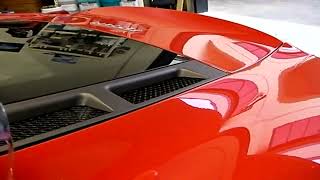 Gtechniq C1 applied to Ferrari  Check out that water beading [upl. by Nilac260]