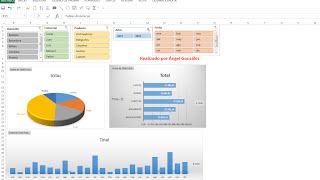 Panel de control dashboard con tablas dinámicas y segmentación [upl. by Hgielek376]