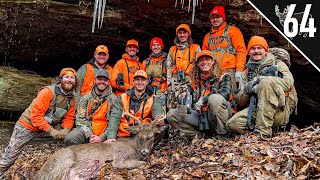 BUCK FALLS OFF A CLIFF  Ohio Public Land Muzzleloader Hunt [upl. by Gilder]