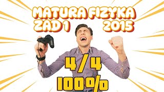 MATURA ROZSZERZONA FIZYKA 2015 ZAD 1 [upl. by Dde]