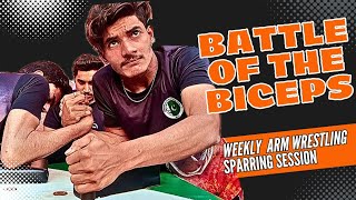 Battle of the Biceps Arm Wrestling Sparrings Weekly [upl. by Inalaek]