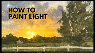 How to Paint Strong Light in Watercolor  3 Keys [upl. by Hege480]