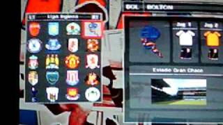 equipos ingleses en pes 2009 PS2 [upl. by Jaffe]