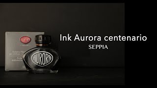 Inchiostro Aurora seppia collezione centenario  ink test [upl. by Stulin]