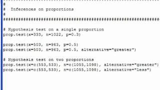 Hypothesis tests on proportions in R updated [upl. by Harolda]