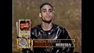 Wilson Jermaine Heredia wins 1996 Tony Award for Best Featured Actor in a Musical [upl. by Nwahsuq]