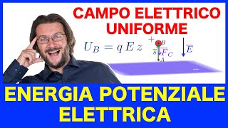 Energia potenziale elettrica caso di un campo elettrico uniforme [upl. by Brodeur]