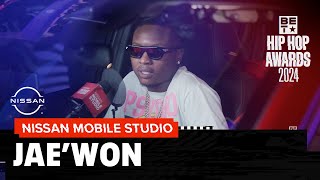 JaeWon Freestyles In The Nissan Mobile Studio At The 2024 Hip Hop Awards  Hip Hop Awards 24 [upl. by Wiese]