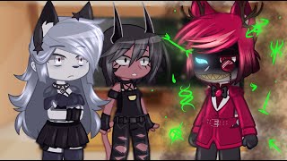 Helluva Boss React To Alastor  Gacha React [upl. by Adnoved]