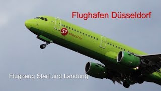 Flugzeug Start vom Flughafen Düsseldorf [upl. by Elaval]