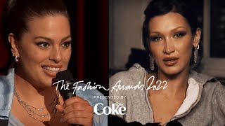 Bella Hadid Wins Model of The Year  The Fashion Awards 2022 Presented by Diet Coke [upl. by Las]