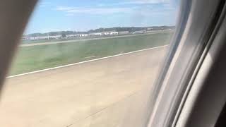 Plane take off from Norfolk Virginia ORF to New York LGA Airport [upl. by Leuqcar]