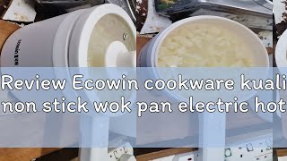 Review Ecowin cookware kuali non stick wok pan electric hot pot cooker multifunctionalsteaming all [upl. by Cost]