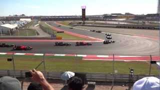 Austin F1 2012 RACE START [upl. by Ermanno]