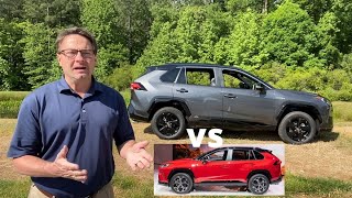 2021 RAV4 Prime vs RAV4 Hybrid  RAV4 Prime SE vs XSE Specs [upl. by Ahsekel]