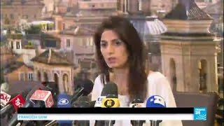 Italy Virginia Raggi makes history elected as Rome’s first female mayor [upl. by Tolley33]