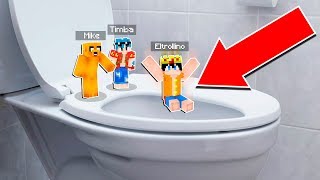 ¡ENTRAMOS DENTRO DE UN INODORO EN MINECRAFT 💩🚽 LOS COMPAS SE HACEN ENANOS [upl. by Downing]