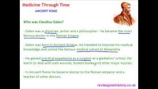 Medicine Through Time  Ancient Roman  The Work of Galen [upl. by Carlota239]