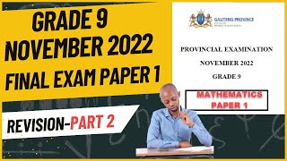 Grade 9 November 2022 Exam Revision Paper 1 Part 2 [upl. by Livvie]