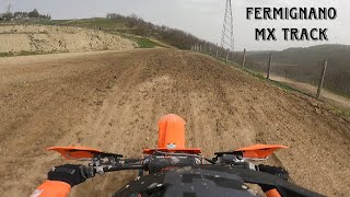 GoPro Fermignano MX Track  2 laps riding sx250f  010424 [upl. by Nishom]