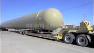 FIVE MASSIVE 90000 Gallon Storage Tanks International move MUST SEE [upl. by Lapointe]