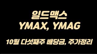 미국주배당ETF 일드맥스 YMAX YMAG 10월 다섯째주 주가배당금배당일 정리 [upl. by Haliehs]