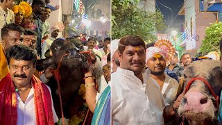 Talasani Srinivas Yadav amp Skylab Anna Grand Entry at Bowenpally Mantri Sai Yadav Sadar 2024youtube [upl. by Adnert236]