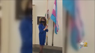 Facebook Removes Video Of Congresswoman Newman Displaying Transgender Flag [upl. by Yerffej]