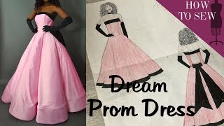 Making My Dream Prom Dress Ball Gown 2019 [upl. by Llennhoj]