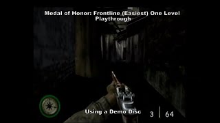 Ps2 Demo Disc 26 Medal of Honor Frontline One Level Playthrough D Playstation Demo DemoDisc [upl. by Mulford]