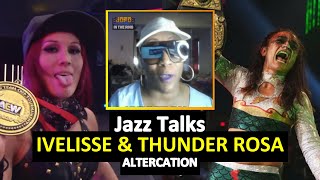 Jazz on Thunder Rosa vs Ivelisse on AEW [upl. by Celio515]