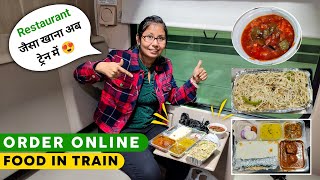 RailRestro Nonveg Food in Train How To Order Online food in Train  3rd Economy Coach Journey [upl. by Benjamen115]