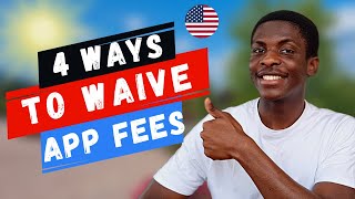 4 ways to get Application Fee Waivers for US universities [upl. by Cattima]