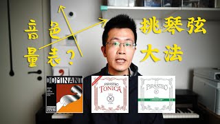 【提琴研习社】你知道音色量表吗？这可是提琴琴弦挑选大法！ [upl. by Nort]