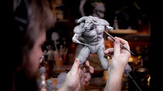 Sculpting Minotaur  Original Design  Day 6 [upl. by Courtund]