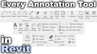 Every Annotation Tool in Revit Tutorial [upl. by Amice824]