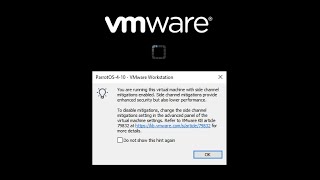 How to Fix quotSide Channel Mitigationquot on VMware Workstation [upl. by Assyral893]