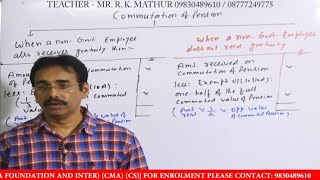 How to Calculate Commutation of a Pension  Income From Salaries  Part2  Mathur Sir Classes [upl. by Stillas]