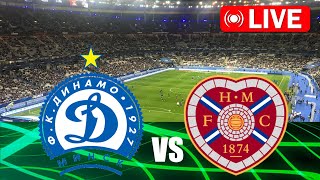 Dinamo Minsk vs Hearts LIVE 🔴 UEFA Conference League 20242025 [upl. by Arretnahs]