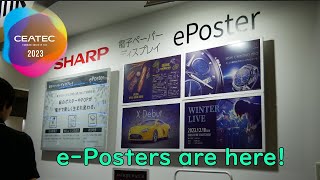 Color EINK ePosters by Sharp go on sale in 2024 [upl. by Korb235]